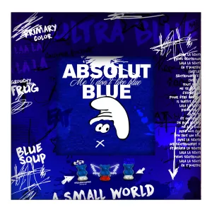 ABSOLUT BLUE 25X25 (Encadré)