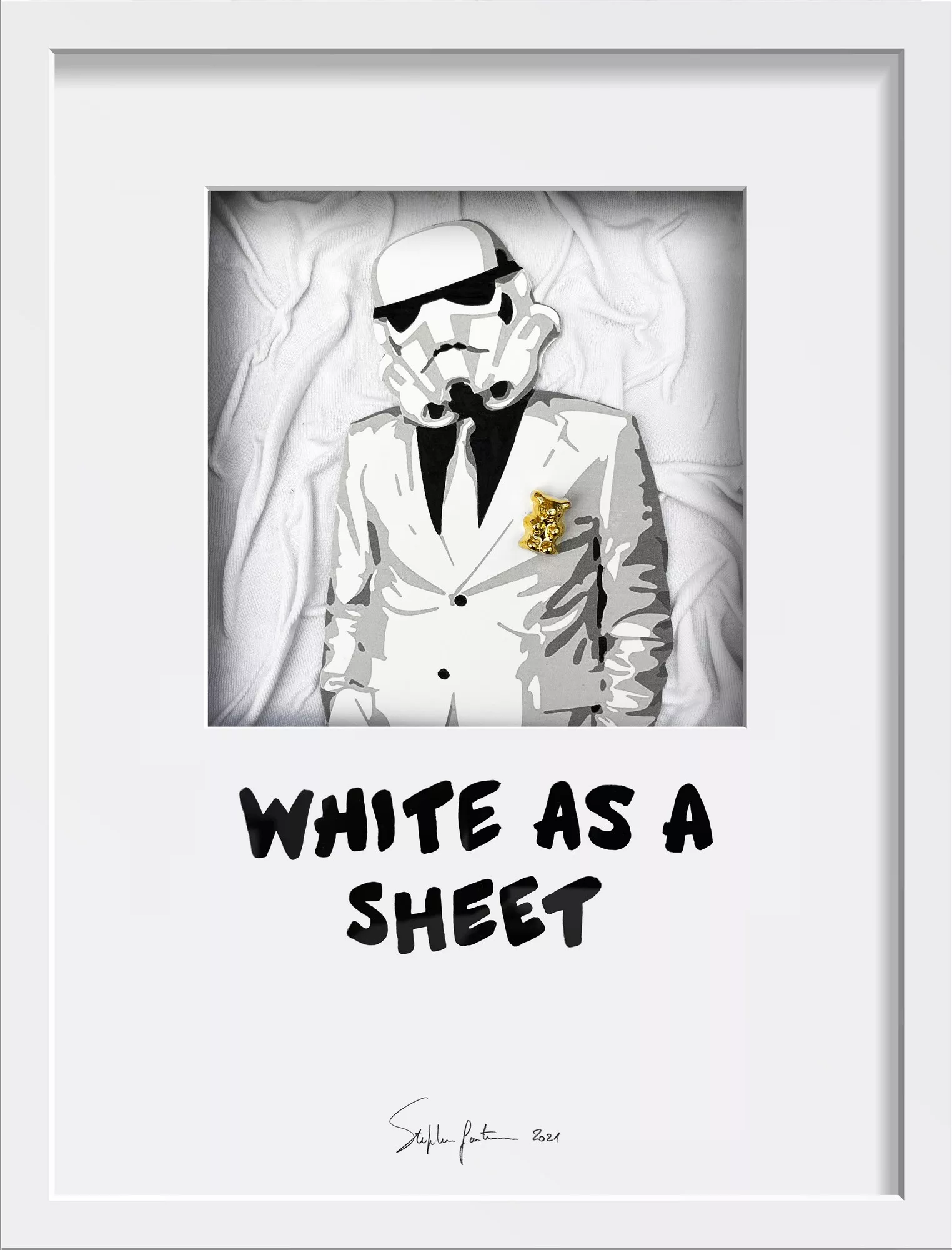 original Pop Art White as sheet by Stephane Gautier