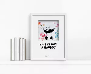 Hand made This is not a Banksy