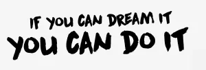 Hand made Never stop dreaming