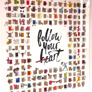 Follow your art, 84x84cm, technique mixte (2)