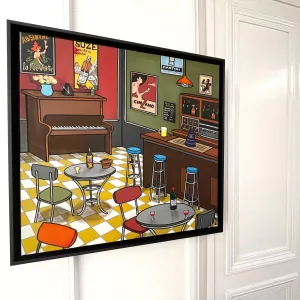 The Parisian bistro, 66x66cm (3)