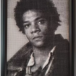 BASQUIAT, treillis métallique, 10x80cm, JM Collell