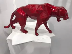 Panthère rouge yeux alu