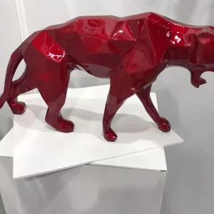 Panthère rouge yeux alu
