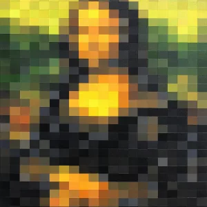 La Joconde Louvre Pixel 25 - Marie KVK