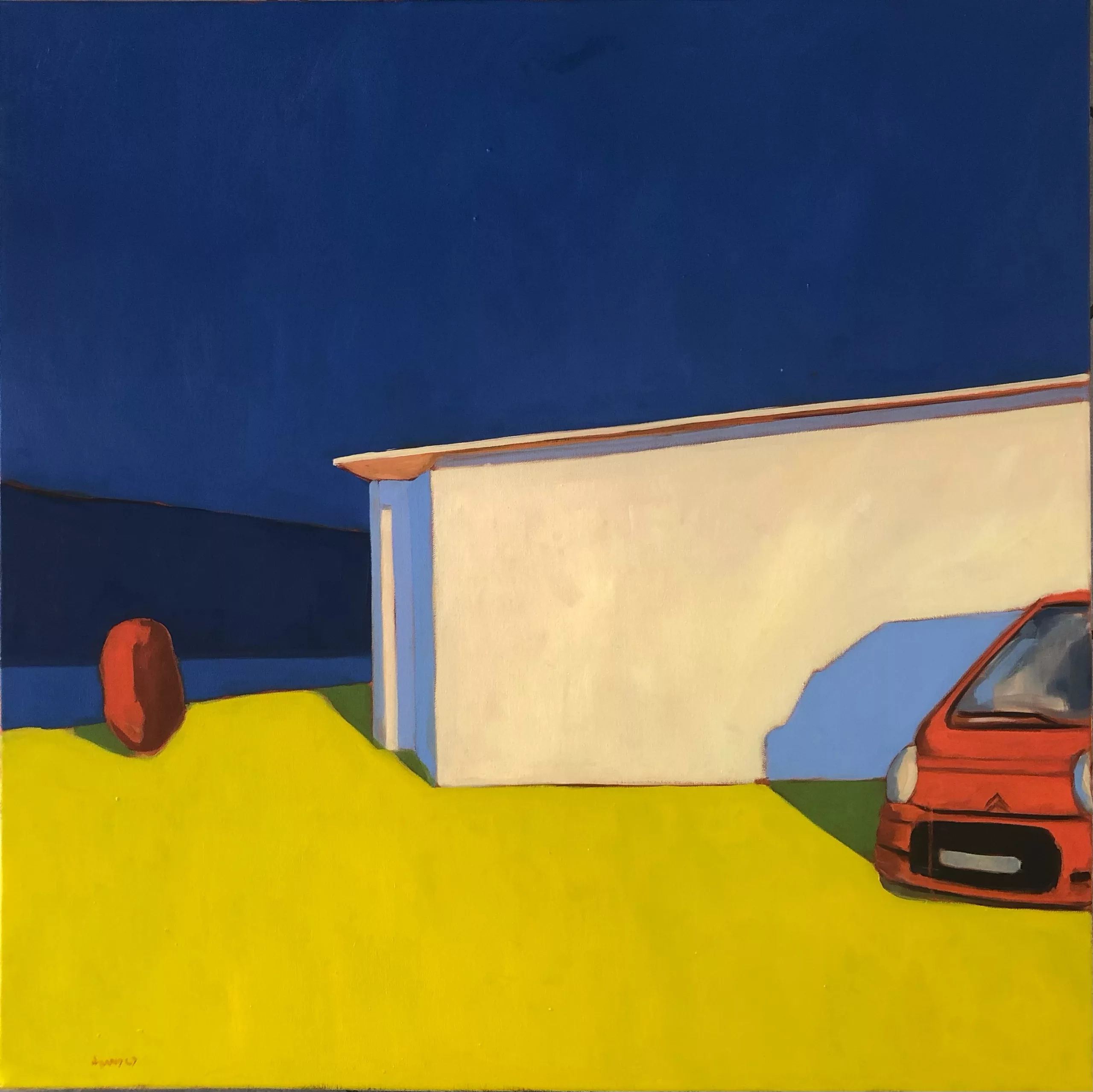 Late afternoon, Leif Nyland, 80x80cm