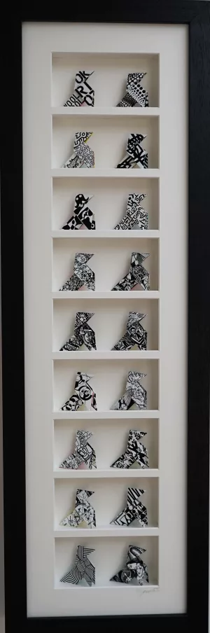 Black and white