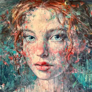 Alice, 90x120cm, tempera grassa et huile sur toile