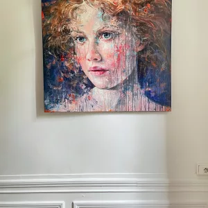 L'Angelo, 100x100cm, Michelino Iorizzo