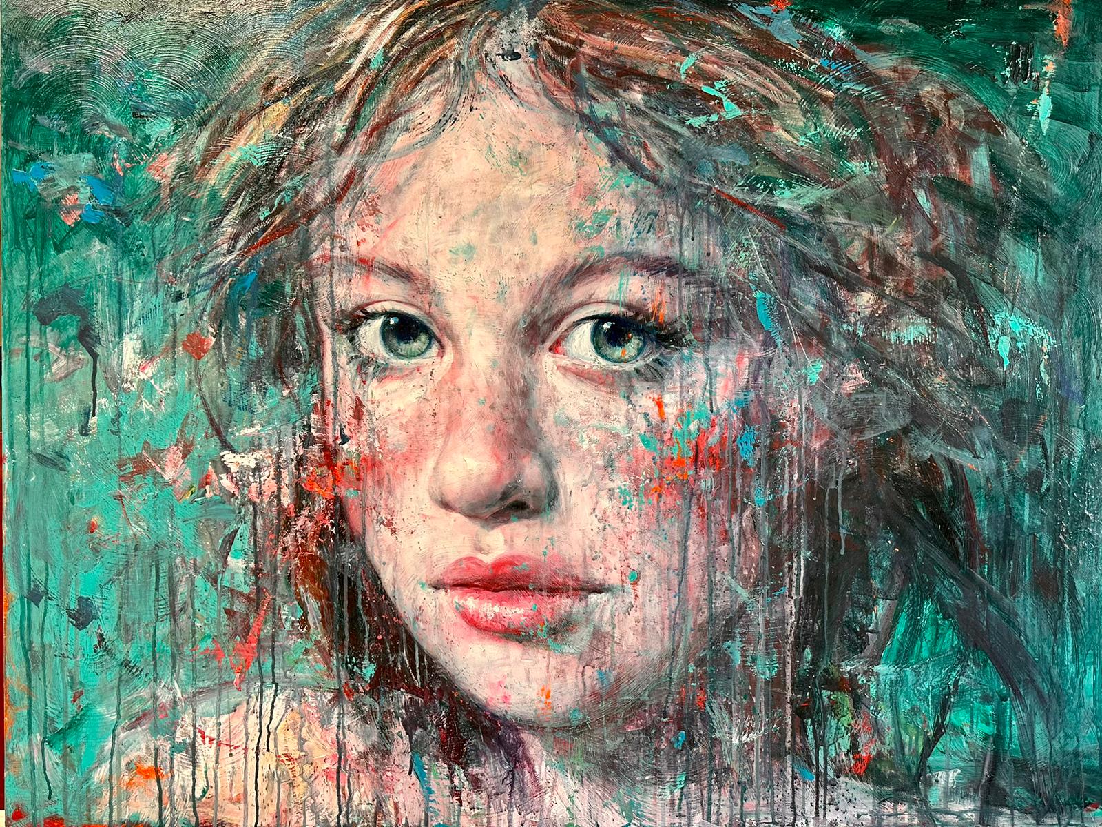 Nadia, 90x120cm, tempera grassa and oil on canvas