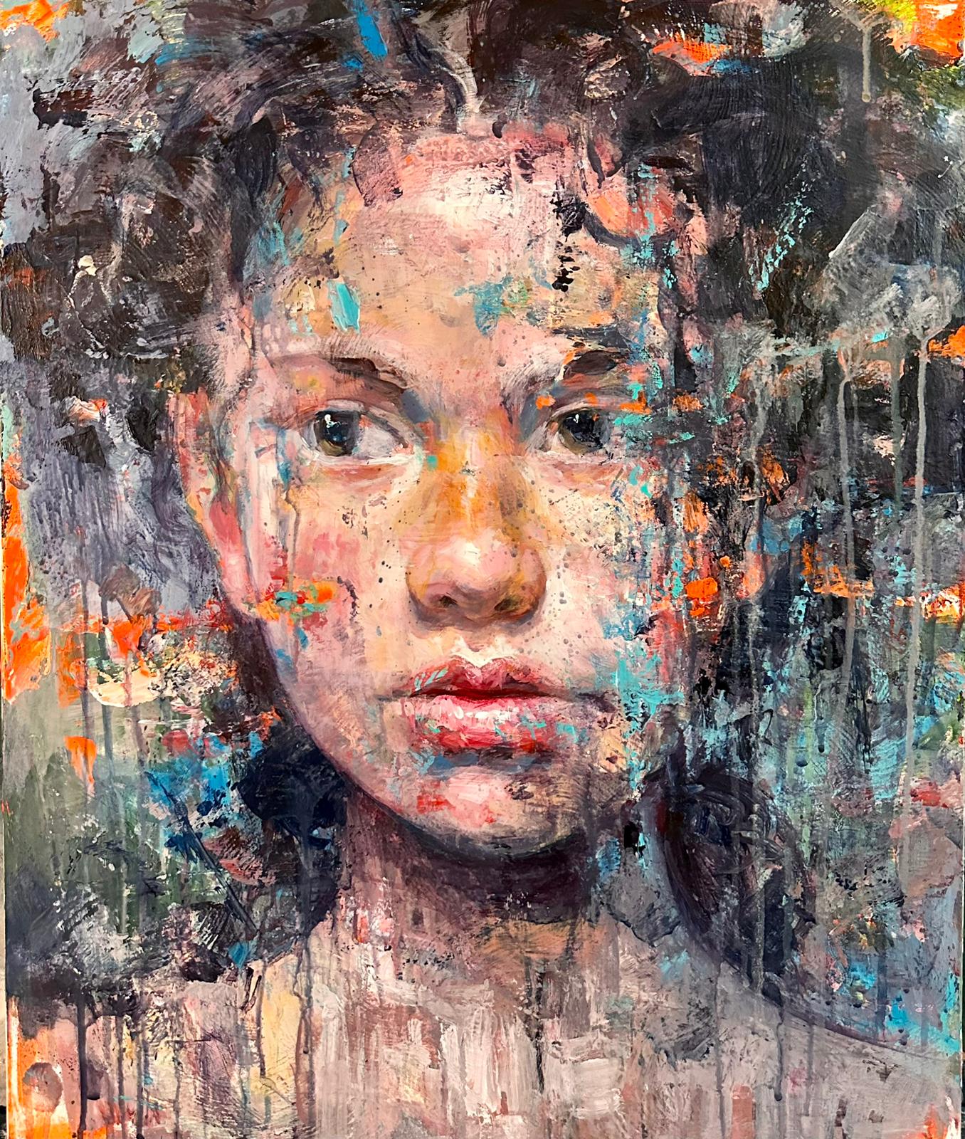cleo, 60x50cm, tempera grassa and oil on canvas