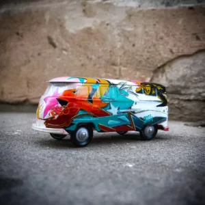 Combi rose vert 10x22x9cm, Kesa Graffiti (1)
