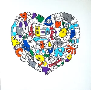 Colored heart