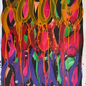 Untitled III, JonOne, 65x50cm, acrylic and ink on paper mounted on canvas.jpg (2)