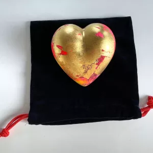 Spray your love I, Resin technique, paint and 24-carat gold leaf (3)