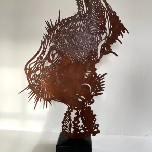 Félix, 76x46x13cm, acier oxydé, C215, EA