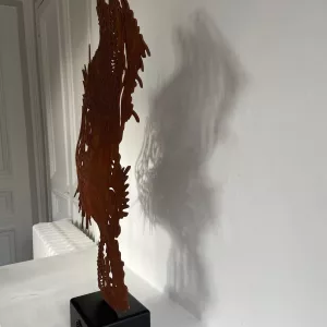 Félix, 76x46x13cm, acier oxydé, C215, EA