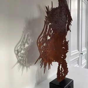 Félix, 76x46x13cm, acier oxydé, C215, EA