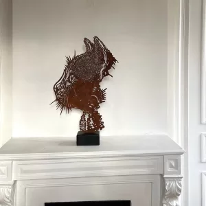 Félix, 76x46x13cm, acier oxydé, C215, EA