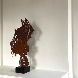 Félix, 76x46x13cm, acier oxydé, C215, EA