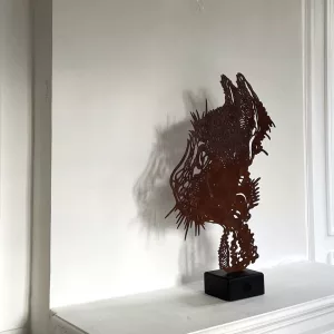 Félix, 76x46x13cm, acier oxydé, C215, EA