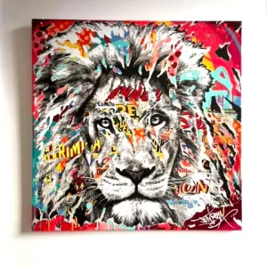 Red Tornado by Jo Di Bona, 70x70cm