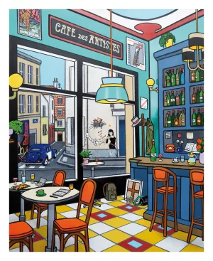 Art prints Café des artistes