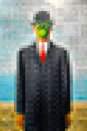 Le fils de l'homme (hommage à Magritte)