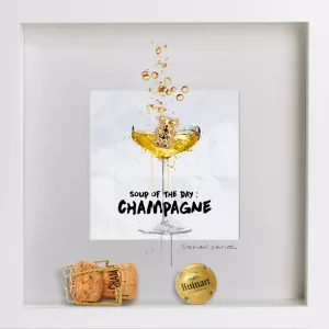 Mini collector Soup of the day Champagne, singular original artwork by Stéphane Gautier