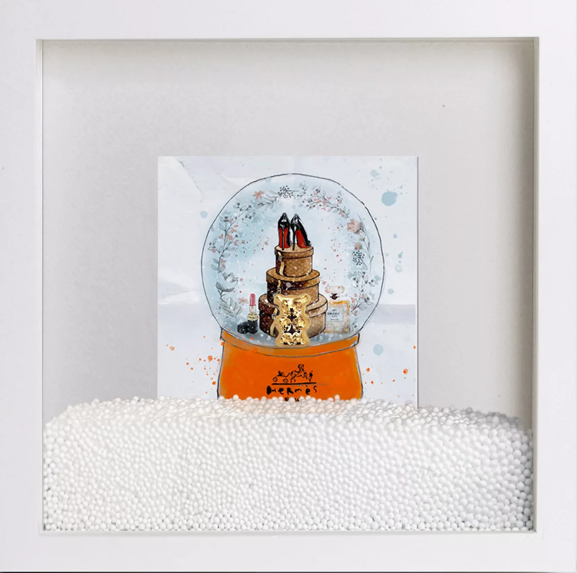 Mini collector Snowball, singular original art work by Stéphane Gautier
