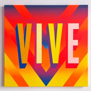 Vive, acrylique sur toile par Queen Andrea en 2024