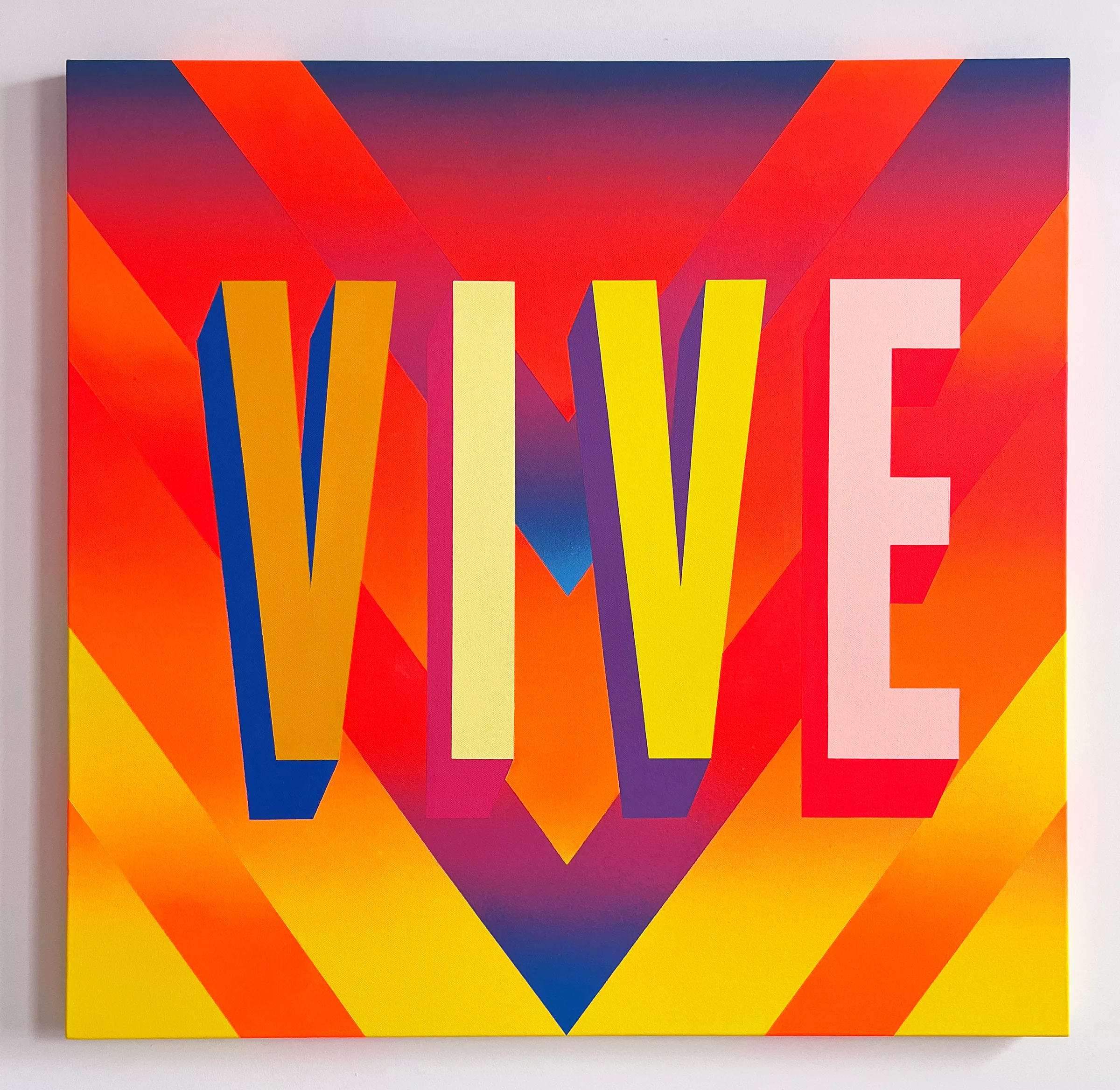 Vive, acrylique sur toile par Queen Andrea en 2024