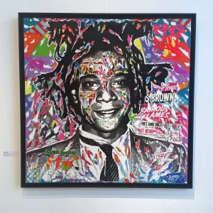 Samo Graffiti by Jo Di bona, 120x120cm, mixed technique on canvas
