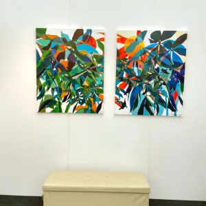 Untitled by Leo Galamez, acrylic on canvas, 100x80cm