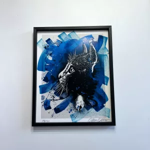 Digigraphie hand-enhanced with acrylics by C215 on fine art paper, Unique piece in edition of 30, urban stencil art (2)