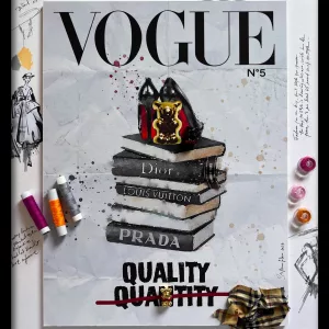 Oeuvre originale pop art inspirée à Stéphane Gautier par la mode et le luxe