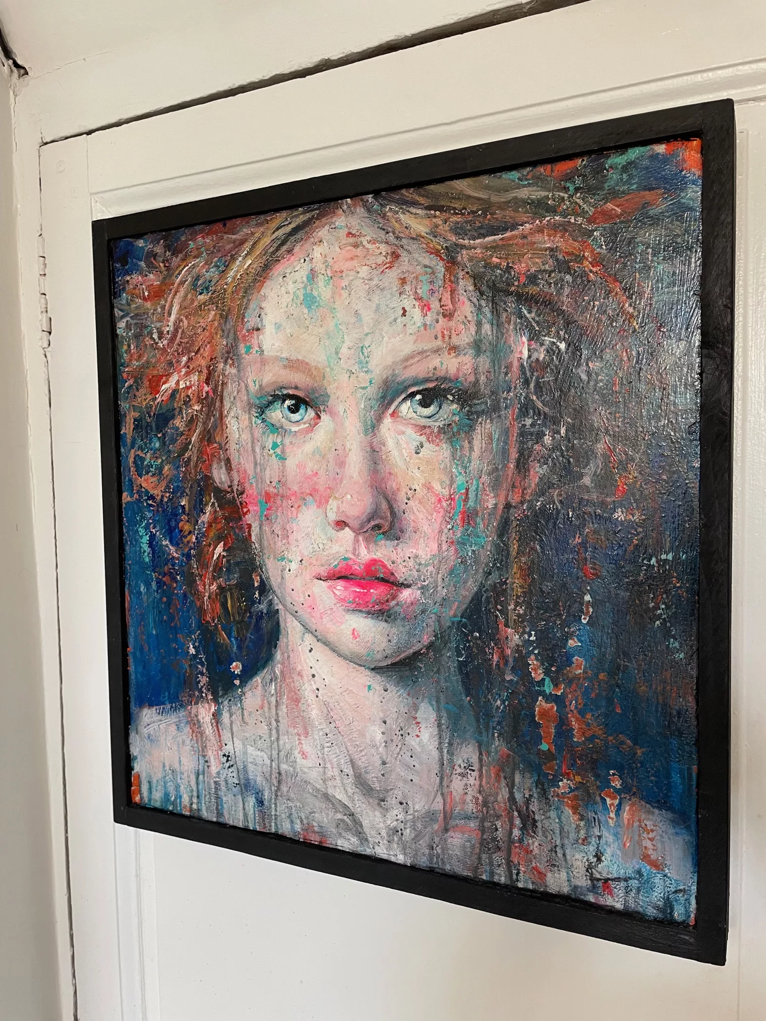 Il piccolo angelo, 53x57cm, huile et tempera grasse sur bois, pièce unique, Michelino Iorizzo (2) Il piccolo angelo, 53x57cm, huile et tempera grasse sur bois, pièce unique, Michelino Iorizzo (2)