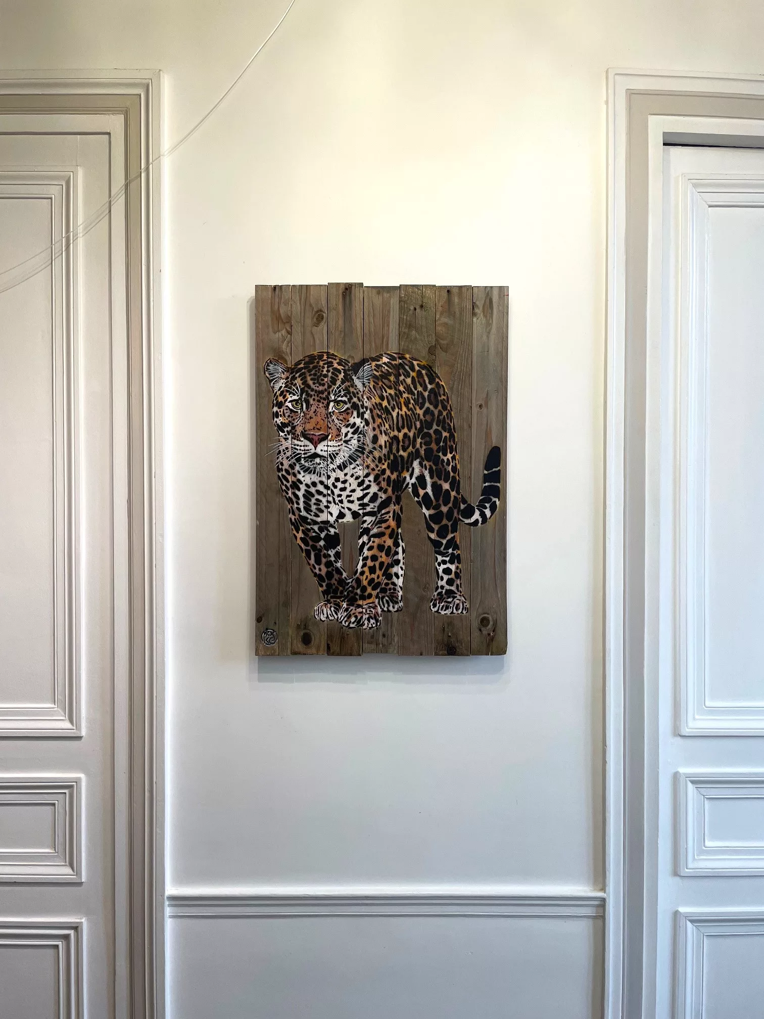Jaguar debout, 80x54cm, Mosko, art urbain (1) Jaguar debout, 80x54cm, Mosko, art urbain (1)