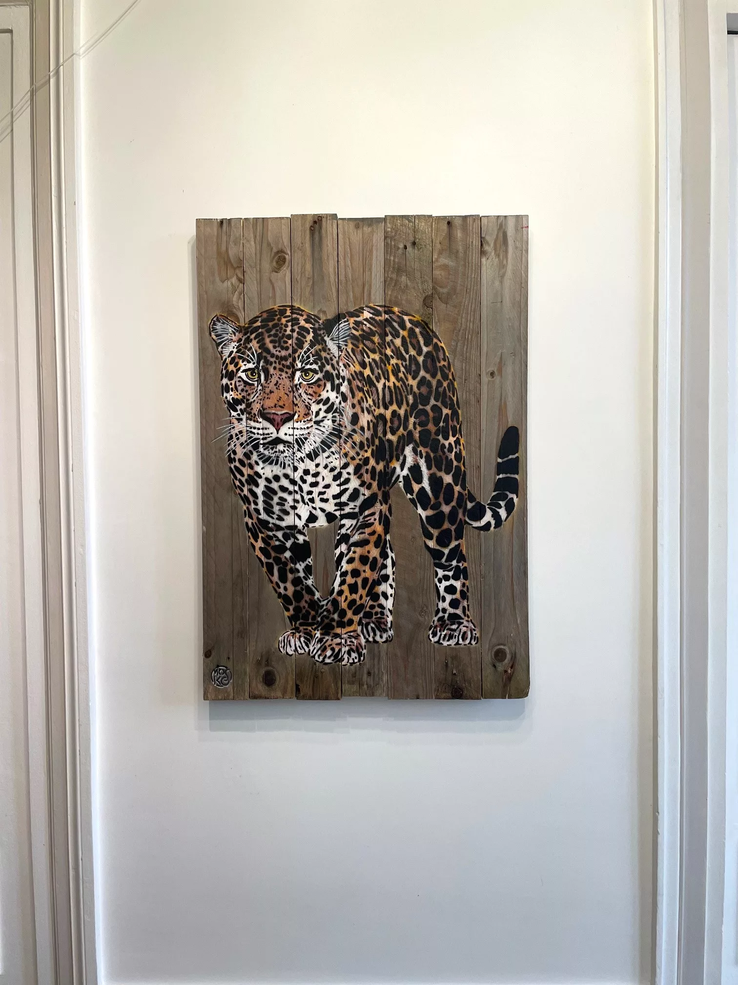 Jaguar debout, 80x54cm, Mosko, art urbain (2) Jaguar debout, 80x54cm, Mosko, art urbain (2)