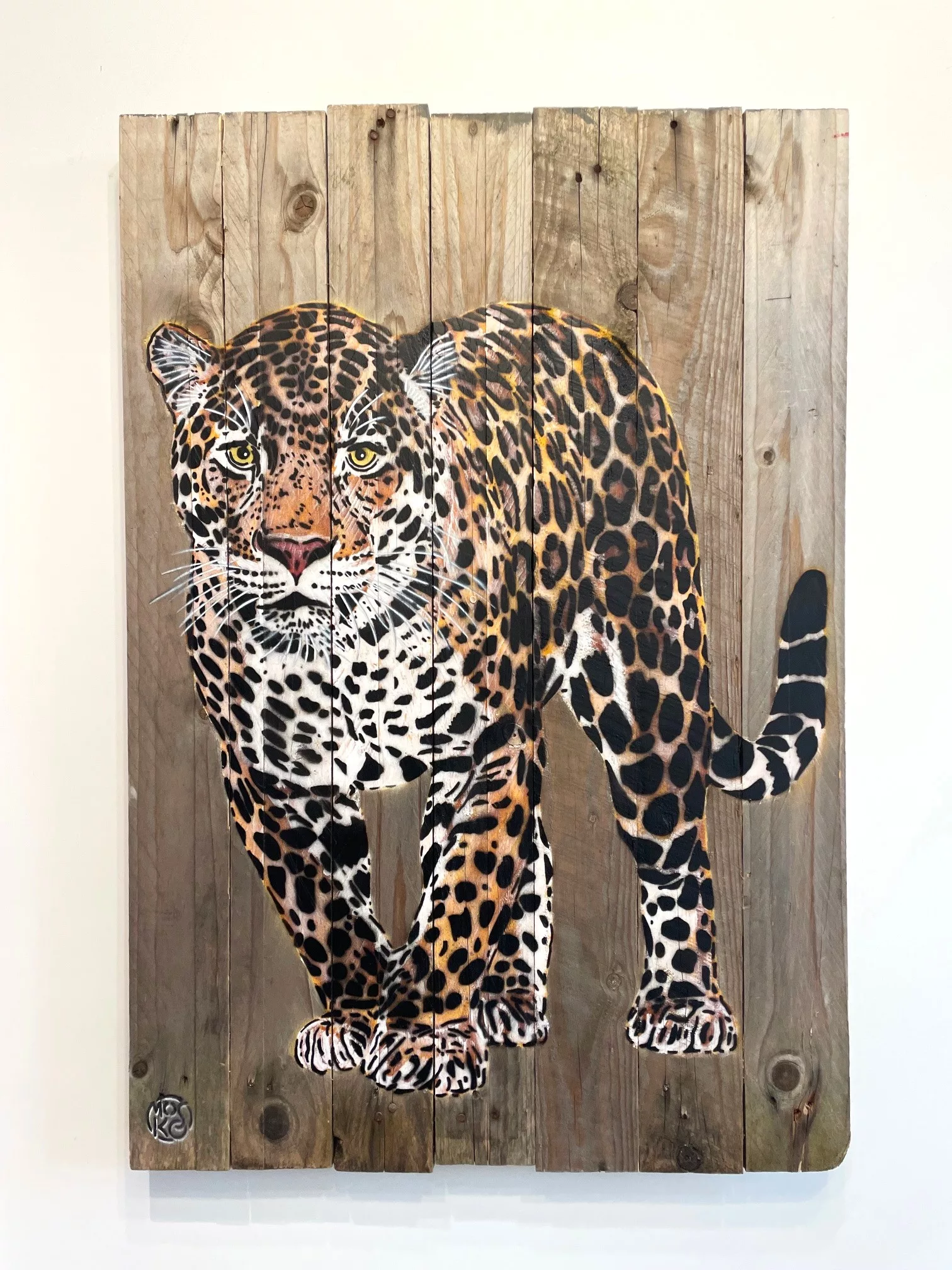 Jaguar debout, 80x54cm, Mosko, art urbain (3) Jaguar debout, 80x54cm, Mosko, art urbain (3)