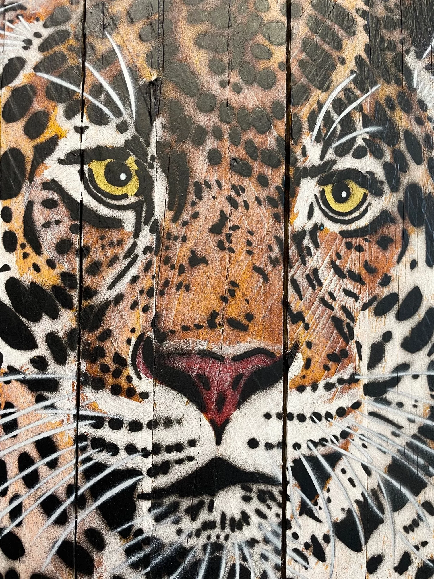 Jaguar debout, 80x54cm, Mosko, art urbain (6) Jaguar debout, 80x54cm, Mosko, art urbain (6)