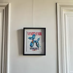 Original pop art work inspired by Jeff Koons' Balloon Dog on the cover of Vanity Fair, recreated by Stéphane Gautier. (1)