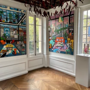 Rendez-vous au 7ième, 195x143cm, mixed technique