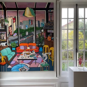Raconte moi une histoire, 185x148cm, mixed technique