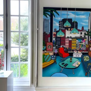 Artist and peace, 130x100cm, technique mixte sur toile