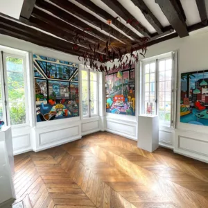 Rendez-vous au 7ième, 195x143cm, mixed technique