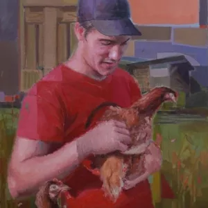 La casquette, Nexgraff, huile sur toile, 100x80cm