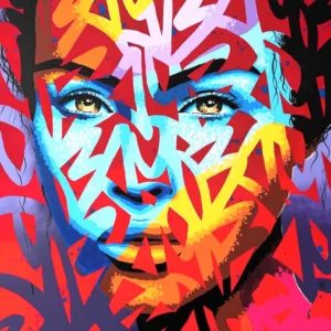 amethyste XXVIII, 80x80cm, acrylique sur toile