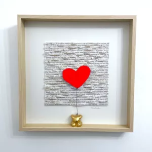 Le coeur, Stéphane Gautier, 50x50cm, technique mixte, pièce unique (2)